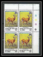 323a Congo Mi ** MNH N° 635 Cobe De Buffon Antilope Antelope Cote 52 Bloc 4 - Neufs