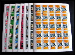328 - Fujeira MNH ** Mi N° 206 / 213 A 7 Valeurs CHAT (cat Cats Chats) Feuilles (sheets) - Domestic Cats