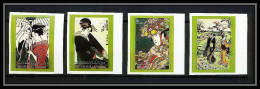 425b Sharjah MNH ** Mi N° 602 / 609 B Tableaux Japanese Paintings Osaka 70 Exposition Universelle Non Dentelé Imperf - Schardscha