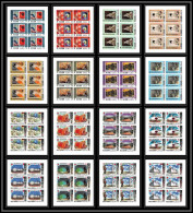 434 Ras Al Khaima MNH ** Mi N° 410 / 425 B Osaka Expo 70 Exposition Universelle Feuilles (sheets) Non Dentelé Imperf - Briefmarken Auf Briefmarken