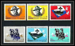 404 - Manama MNH ** Mi N° 31 / 36 A Scout (Pfadfinder Jamboree Scouts) Farragut State Park 1967 - Unused Stamps