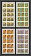 402g Fujeira MNH ** Mi N° 517 / 520 B Scout Pfadfinder Scouts Overprint Gold Dickens Non Dentelé (imperf) Feuilles (shee - Fudschaira