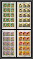 402c - Fujeira MNH ** Mi N° 517 / 520 A Scout (Pfadfinder Jamboree Scouts) Overprint Gold Charles Dickens Feuilles (shee - Neufs