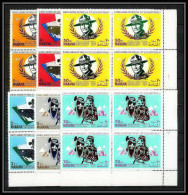 404c - Manama MNH ** Mi N° 31 / 36 A Scout (Pfadfinder Jamboree Scouts) Farragut State Park 1967 BLOC 4 - Unused Stamps