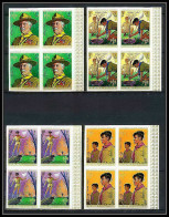 401f - Fujeira MNH ** Mi N° 513 / 516 B Scout (Pfadfinder Scouting Jamboree Scouts) Non Dentelé (Imperf) Bloc 4 - Unused Stamps