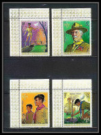 401a - Fujeira MNH ** Mi N° 513 / 516 A Scout (Pfadfinder Scouting Jamboree Scouts) COIN DE FEUILLE - Unused Stamps
