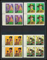 401b - Fujeira MNH ** Mi N° 513 / 516 A Scout (Pfadfinder Scouting Jamboree Scouts) BLOC 4 - Unused Stamps