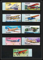 385 - Umm Al Qiwain MNH ** Mi N° 305 / 313 A Avion (plane Planes Avions) Overprint Apollo 8 Moon Orbit Espace (space)  - Umm Al-Qiwain