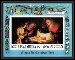 501 Ras Al Khaima MNH ** Bloc N° 50 Tableau (tableaux Painting) Christmas (noel) Van Honthorst  - Religious