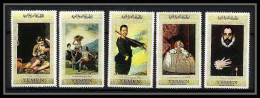 497a YAR (nord Yemen) MNH ** N° 602 / 606 A Tableau (tableaux Painting) Spanish Masters Vélasquez Ribera Murillo Goya - Autres & Non Classés