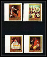 493b Ajman MNH ** N° 218/221 B Tableau (tableaux Painting) Velazquez NON DENTELE ** Imperf - Ajman