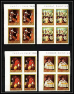 493c Ajman MNH ** N° 218/221 B Tableau (tableaux Painting) Velazquez NON DENTELE ** Imperf Bloc 4 - Ajman