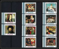 490a Fujeira MNH ** N° 224 /233 A Tableau (tableaux Paintings) Velazquez - Goya - David - Courbet - Manet - Whistler - Sonstige & Ohne Zuordnung