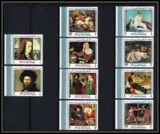 490a Fujeira MNH ** N° 224 /233 A Tableau (tableaux Paintings) Velazquez - Goya - David - Courbet - Manet - Whistler - Fujeira