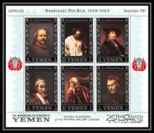 487d Yemen Kingdom MNH ** Bloc N° A 37 A Argent Silver Rembrandt (tableaux Painting) Amphilex 67 - Rembrandt