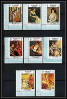 487b Fujeira MNH ** N° 276 / 283 A Tableau (tableaux Painting) Letter Writing Week Vermeer - Corot - Gainsborough  - Other & Unclassified
