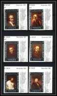 487a Yemen Kingdom MNH ** N° 284 / 289 B Argent (silver) Rembrandt (tableaux Painting) Non Dentelé Imperf Amphilex - Yémen