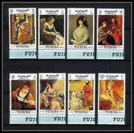 487a Fujeira MNH ** N° 276 / 283 A Tableau (tableaux Painting) Letter Writing Week Vermeer - Corot - Gainsborough - Andere & Zonder Classificatie