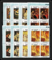 487c Fujeira MNH ** N° 276 / 283 A Tableau (tableaux Painting) Letter Writing Week Vermeer - Corot - Gainsborough  - Other & Unclassified