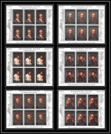 486 - Yemen Kingdom MNH ** N° 284 / 289 A Argent (silver) Rembrandt Feuilles (sheets (tableaux Painting) Amphilex  - Filatelistische Tentoonstellingen