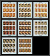 487 Fujeira MNH ** N° 276 / 283 A Tableau (tableaux Painting) Letter Writing Week Feuilles (sheets) Corot - Gainsborough - Sonstige & Ohne Zuordnung