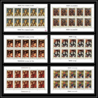 482 - Manama MNH ** N° 56 / 61 A Tableau (tableaux Painting) Terbrugghen Renoir Feuilles (sheets) - Ajman