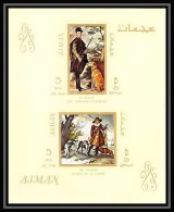 477d Ajman MNH ** BLOC N° 38 Tableau (tableaux Painting) Hunting Chiens (chien Dog Dogs) Chasse Jan Wildens Vélasquez - Other & Unclassified