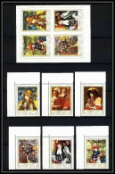 474b Ajman MNH ** N° 209 / 214 A + Bloc N° 21 Tableau (tableaux Painting) Renoir Terbrugghen France Coin De Feuille - Impressionismo