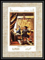 470 Ajman MNH ** Bloc N° 25 Tableau (tableaux Painting) Johannes Vermeer The Art Of Painting 1665 - Ajman