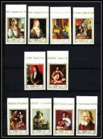 466a Ajman MNH ** N° 225 / 234 B Tableau (tableaux Painting) Durer Rubens Vermeer Caravaggio Non Dentelé (Imperf) - Rubens