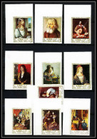 466a Ajman MNH ** N° 225 / 234 B Tableau (tableaux Painting) Durer Rubens Vermeer Caravaggio Non Dentelé (Imperf)  - Autres & Non Classés