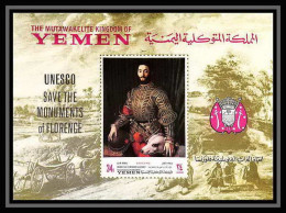 458b Yemen Kingdom MNH ** Bloc N° 80 B Unesco Florentine Works Italy 1968 Tableau (tableaux Painting) Bronzino - Autres & Non Classés