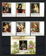 458a Yemen Kingdom MNH ** Mi N° 503 / 508 A + Bloc N° 90 B Unesco Florentine Works Italy 1968 Rubens (tableaux Painting) - Autres & Non Classés