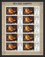 454b Umm Al Qiwain MNH ** Mi N° 218 A Tableau (tableaux Painting) Feuilles (sheets) Titien Titian Ttaly Italian Venice - Umm Al-Qaiwain