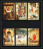 451a Umm Al Qiwain MNH ** Mi N° 515 / 520 A ( Tableau Tableaux Easter Paintings Painting ) Christ By Memling Flemish - Religious