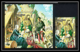 448 Umm Al Qiwain MNH ** Bloc N° 35 A + Timbre DURER Tableau (tableaux Painting) Adoration Des Mages (of The Magi) - Religión