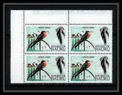 602b Nauru ** MNH Y&t N° 100 Sc N° 103 Oiseaux (bird Birds Oiseau) Frégate Frigate Bloc 4 - Autres & Non Classés