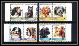 599a Nukulaelae Tuvalu ** MNH 1985 Mi N° 33 / 40 Chiens (chien Dog Dogs) Overprint Specimen Proof - Honden