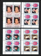 598b Vaitupu Tuvalu MNH ** 1986 Sc N° 58-61 Mi N° 71/74 Elizabeth Queen Mother Overprint Specimen Proof BLOC 4 - Royalties, Royals