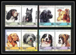599 Nukulaelae Tuvalu ** MNH 1985 Mi N° 33 / 40 Chiens (chien Dog Dogs) Overprint Specimen Proof - Tuvalu