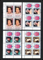 598b Vaitupu Tuvalu MNH ** 1986 Sc N° 58-61 Mi N° 71/74 Elizabeth Queen Mother Overprint Specimen Proof BLOC 4 - Tuvalu (fr. Elliceinseln)