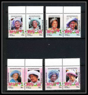 597a Vaitupu Tuvalu MNH ** 1985 Mi N° 61-68 Elizabeth Queen Mother Overprint Specimen Proof - Tuvalu