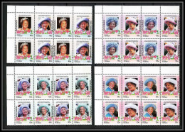 597b Vaitupu Tuvalu MNH ** 1985 Mi N° 61-68 Elizabeth Queen Mother Overprint Specimen Proof BLOC 4 - Tuvalu (fr. Elliceinseln)