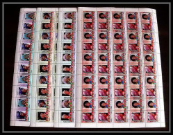 600c Nukulaelae Tuvalu ** MNH 1985 N° 47-50 Elizabeth Queen Mother Overprint Specimen Proof Feuilles (sheets) - Royalties, Royals