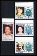 595a Nui Tuvalu MNH ** 1986 Mi N° 71 / 74 Sc 56 / 59 Elizabeth Queen Mother Overprint Specimen Proof - Familles Royales