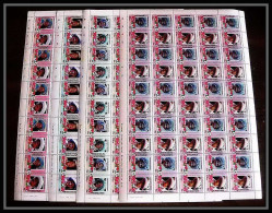597c Vaitupu Tuvalu MNH ** 1985 Mi N° 61-68 Elizabeth Queen Mother Overprint Specimen Proof Feuilles (sheets) - Royalties, Royals