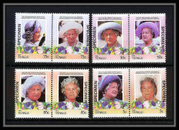 594 Nui Tuvalu MNH ** 1985 Mi N° 45-52 Sc 49/52 Elizabeth Queen Mother Overprint Specimen Proof - Familles Royales