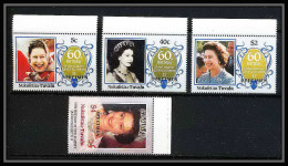 591a Nukufetau Tuvalu MNH ** 1985 SC 51-55 MI No 55-62 Elizabeth Queen Mother Overprint Specimen Proof - Royalties, Royals