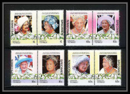 590 Nukufetau Tuvalu MNH ** 1985 N° 44 / 47 Elizabeth Queen Mother Overprint Specimen Proof - Tuvalu