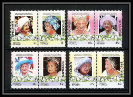 590 Nukufetau Tuvalu MNH ** 1985 N° 44 / 47 Elizabeth Queen Mother Overprint Specimen Proof - Tuvalu (fr. Elliceinseln)